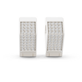 Lab Grown Diamond Pavé Bar Huggie Earrings