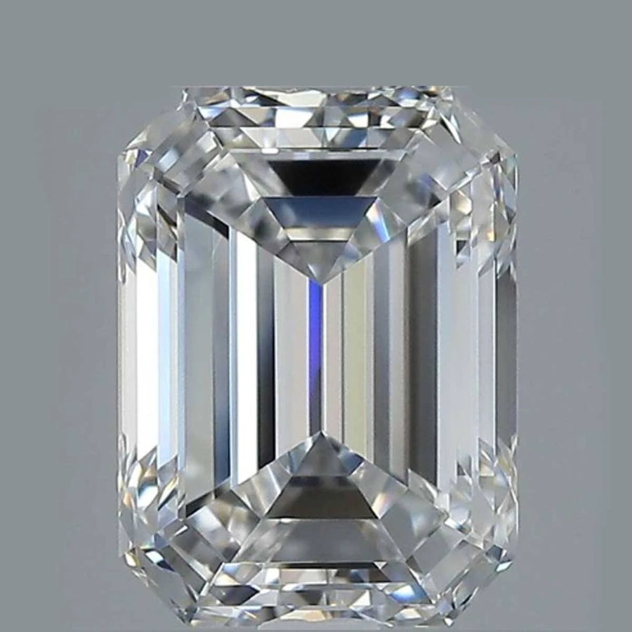 2.01 CT emerald cut lab grown diamond, E color VVS2 clarity — Luzora Jewels