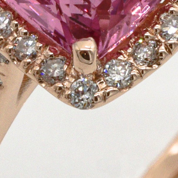 Three stone diamond ring, wide macro banner