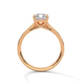 2 Carat Radiant Cut Lab Grown Diamond Engagement Ring on Hand – Pavé Band | Luzora Jewels