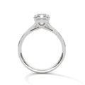 2 Carat Radiant Cut Lab Grown Diamond Engagement Ring in Rose Gold – Pavé Band | Luzora Jewels
