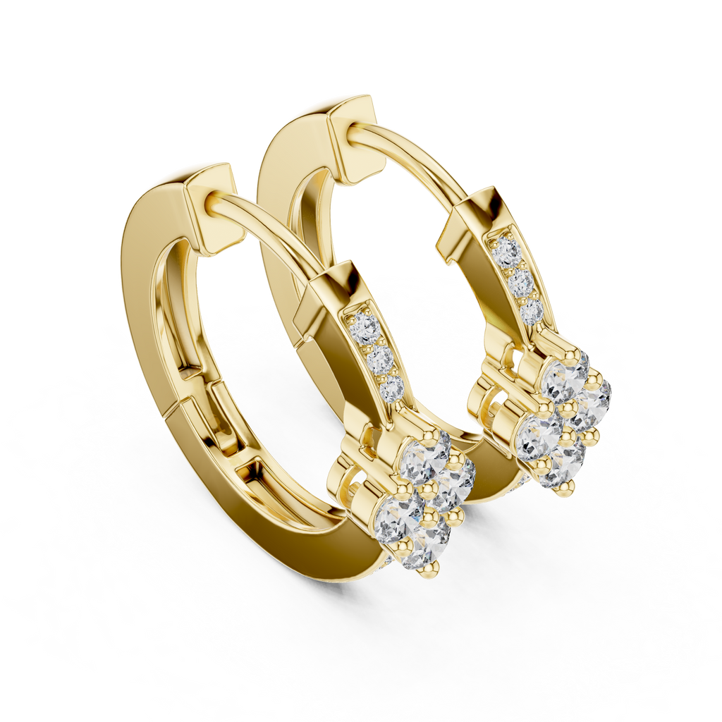 Elegant Lab-Diamond Hoops
