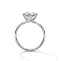 2 Carat Round Cut Lab Grown Diamond Engagement Ring in Rose Gold – Twisted Band Solitaire | Luzora Jewels