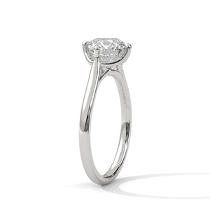 2 Carat Round Cut Lab Grown Diamond Engagement Ring in Rose Gold – Tulip Gallery Solitaire | Luzora Jewels