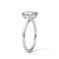 2 Carat Emerald Cut Lab Grown Diamond Ring for Women – Solitaire Close-Up | Luzora Jewels