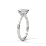 2 Carat Round Cut Lab Grown Diamond Engagement Ring in White Gold – Classic Solitaire | Luzora Jewels