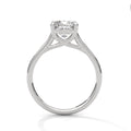 1.28 Carat Cushion Cut Lab Grown Diamond Engagement Ring on Hand – Solitaire | Luzora Jewels