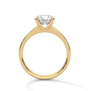2 Carat Round Cut Lab Grown Diamond Engagement Ring in Yellow Gold – Classic Solitaire | Luzora Jewels