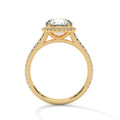 2 Carat Round Cut Lab Grown Diamond Engagement Ring in Rose Gold – Halo | Luzora Jewels