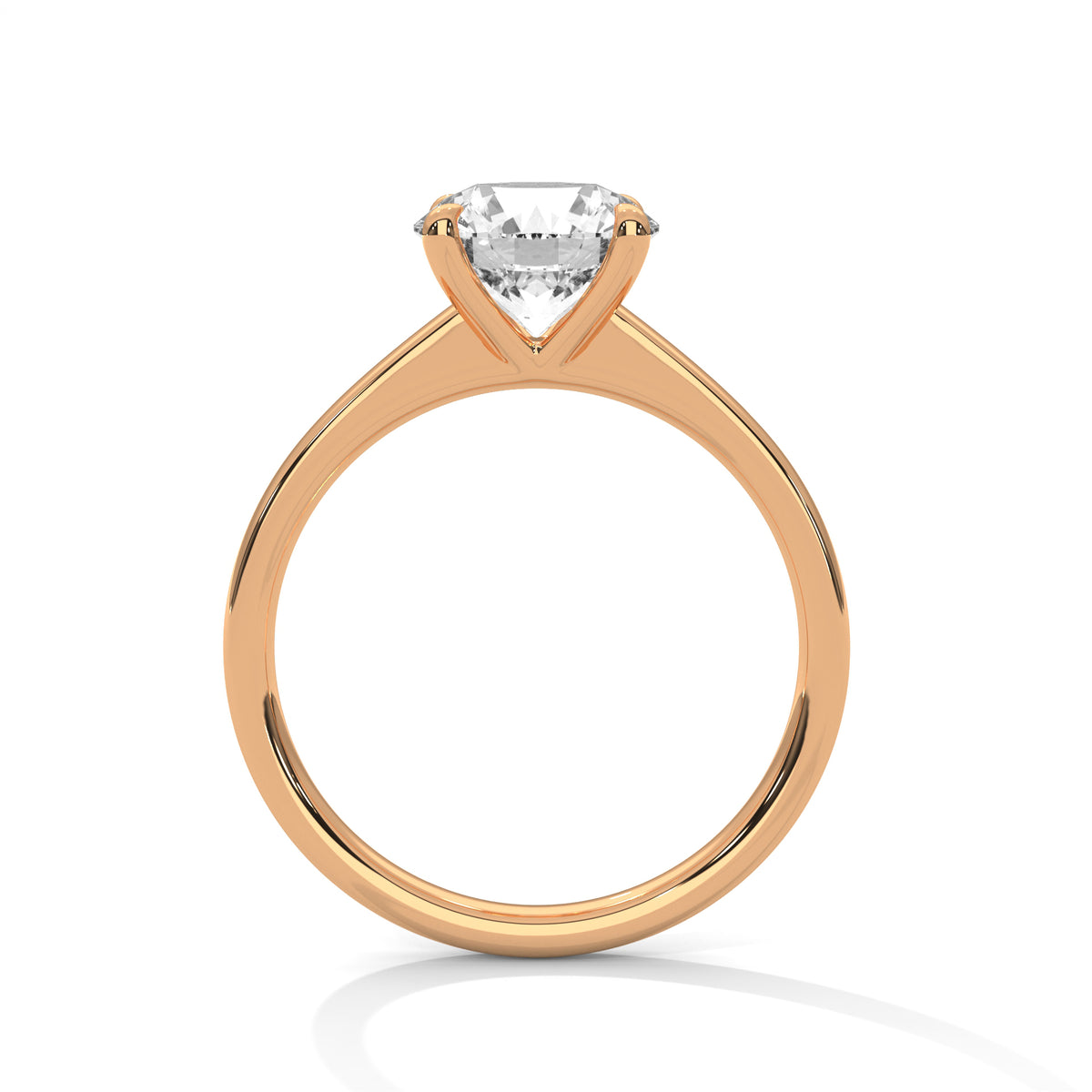 2 Carat Round Cut Lab Grown Diamond Engagement Ring in White Gold – Classic Solitaire | Luzora Jewels