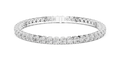 White gold 7.01 ct round diamond tennis bracelet, front view