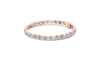 Emerald Cut Lab Grown Diamond Eternity Tennis Bracelet