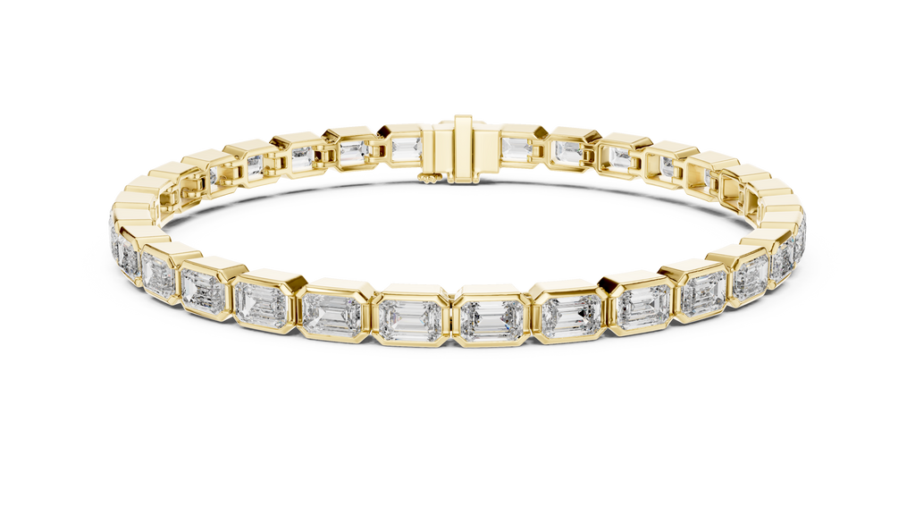 Emerald-Cut Lab Diamond Eternity Bracelet