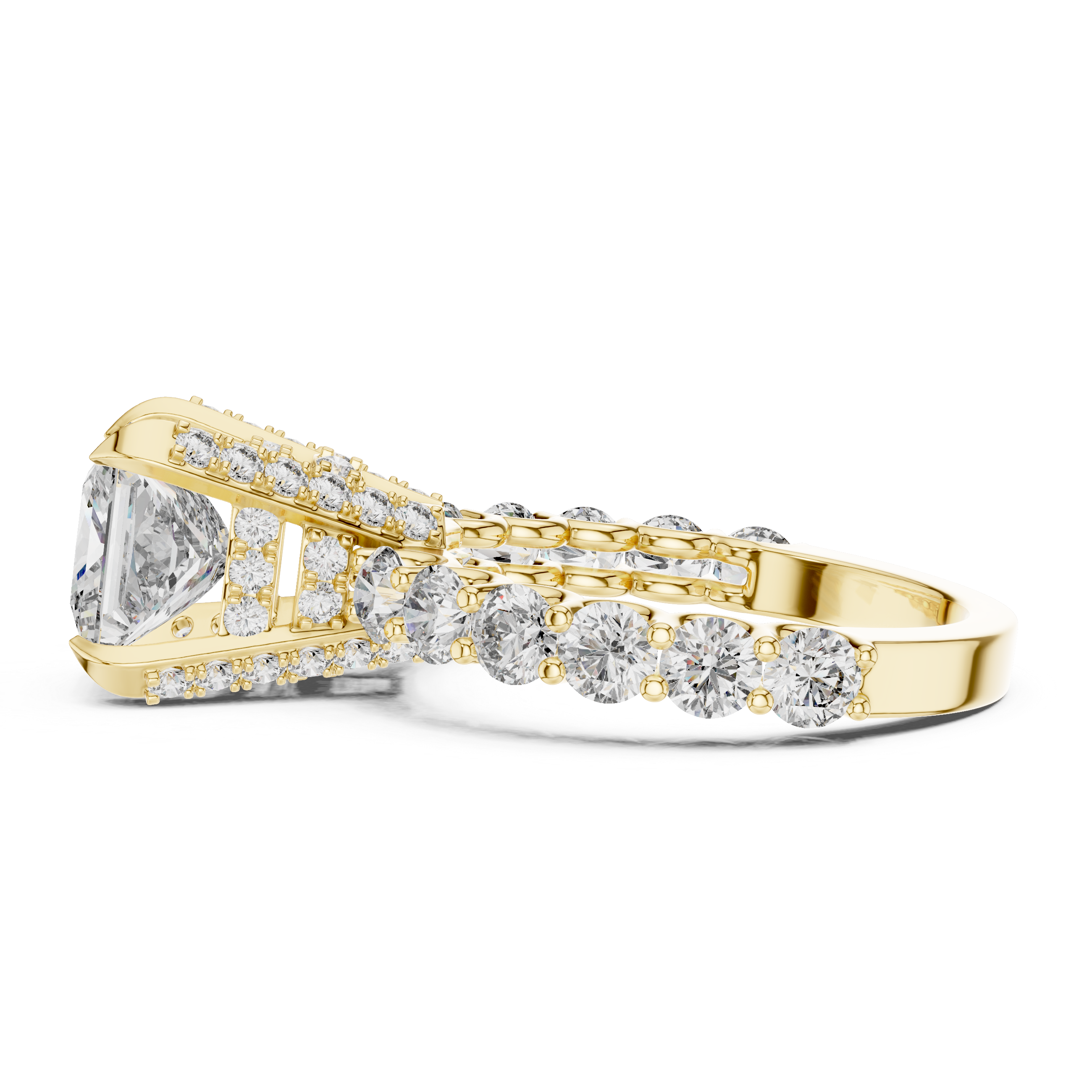 Classic Princess Cut Diamond Engagement Ring
