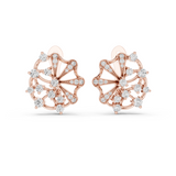 Lab Grown Diamond Fan Cluster Stud Earrings