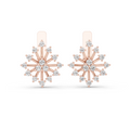 Lab Grown Diamond Starburst Stud Earrings in rose gold
