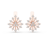 Lab Grown Diamond Starburst Stud Earrings