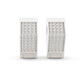 Lab Grown Diamond Pavé Bar Huggie Earrings in white gold