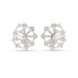 Lab Grown Diamond Fan Cluster Stud Earrings