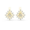 Lab Grown Diamond Starburst Stud Earrings in yellow gold