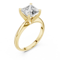 2 CT Princess Cut Classic Solitaire Lab Grown Diamond Engagement Ring