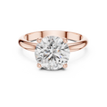 2.5 CT Round Cut Solitaire Lab Grown Diamond Engagement Ring