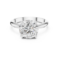 2.5 CT Round Cut Solitaire Lab Grown Diamond Engagement Ring