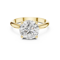 2.5 CT Round Cut Solitaire Lab Grown Diamond Engagement Ring