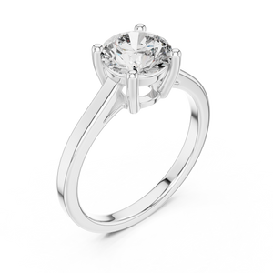 1.5 CT Round Double-Prong Solitaire Ring