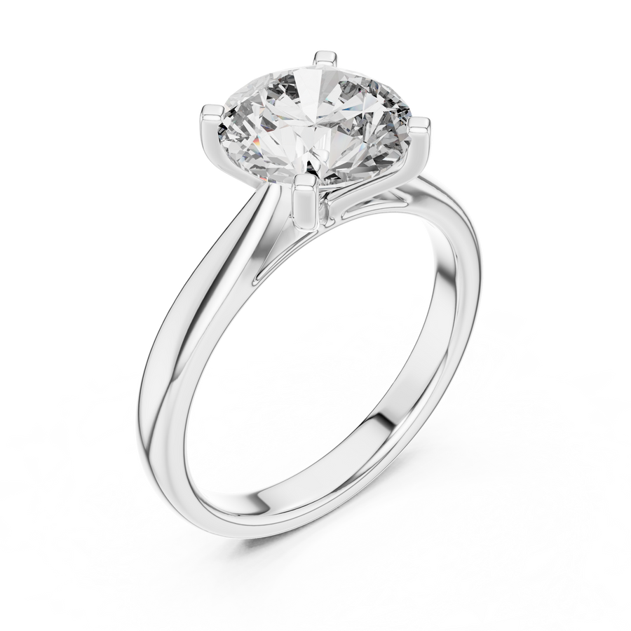 2 CT Round Solitaire Diamond Ring
