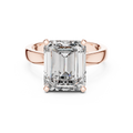 2 CT Emerald Cut Solitaire Ring