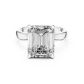 2 CT Emerald Cut Solitaire Ring