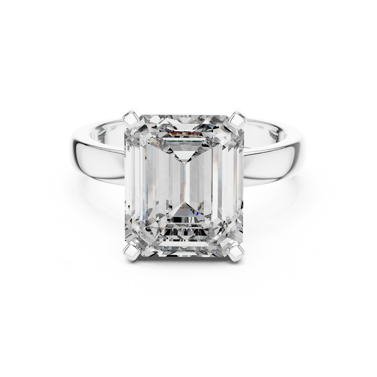 2 CT Emerald Cut Solitaire Ring