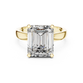 2 CT Emerald Cut Solitaire Ring