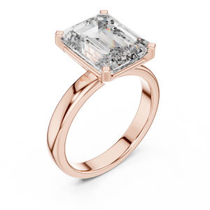 2 CT Emerald Cut Solitaire Ring