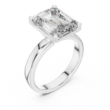 2 CT Emerald Cut Solitaire Ring