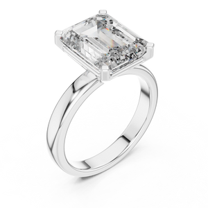 2 CT Emerald Cut Solitaire Ring