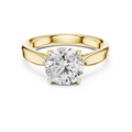 2 CT Round Cathedral Solitaire Ring