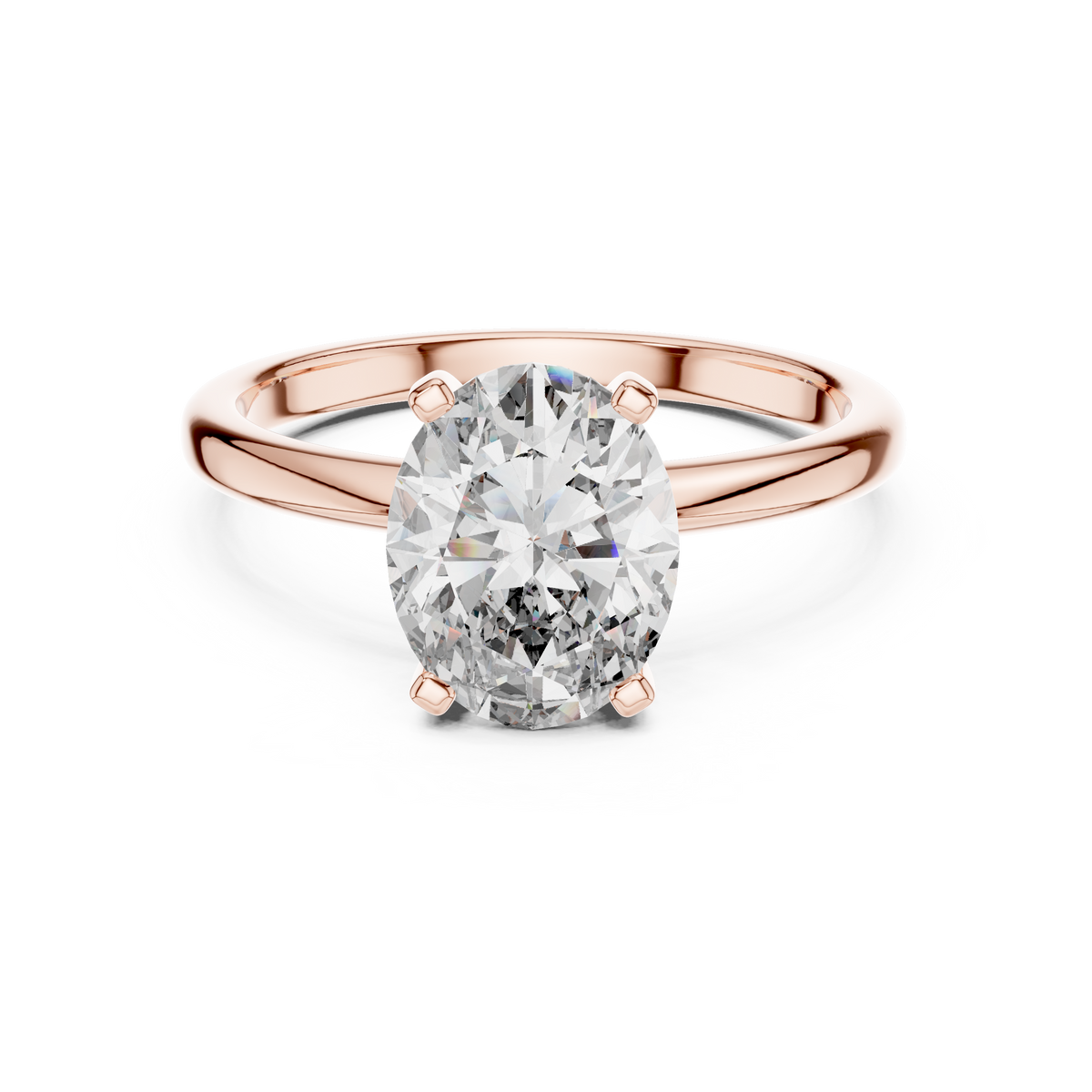 2 CT Oval Cut Solitaire Ring