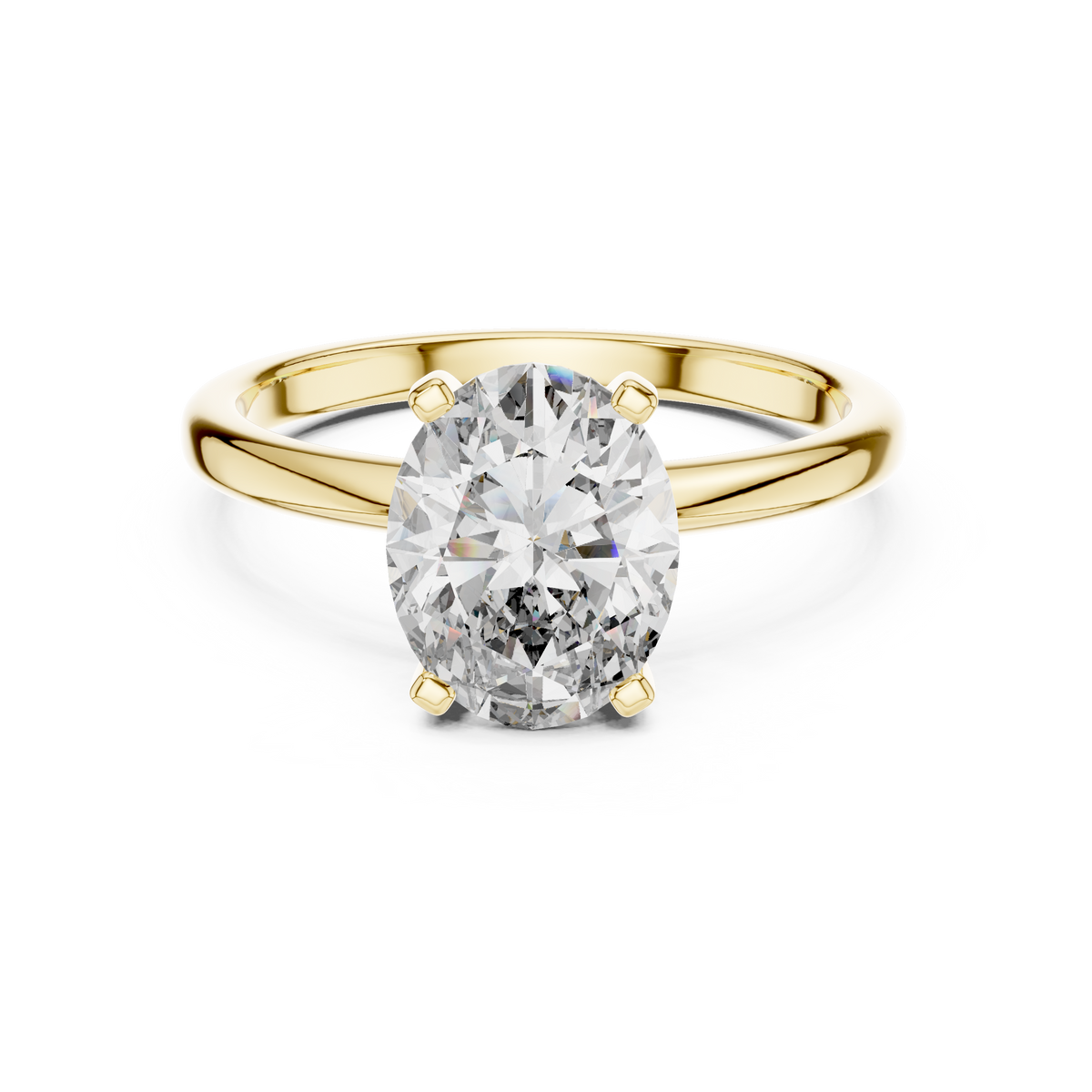 2 CT Oval Cut Solitaire Ring