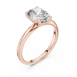 2 CT Oval Cut Solitaire Ring