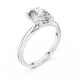 2 CT Oval Cut Solitaire Ring