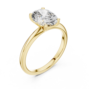 2 CT Oval Cut Solitaire Ring