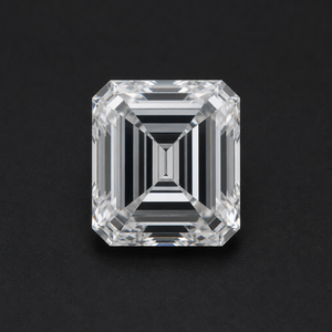 Loose emerald cut lab grown diamond
