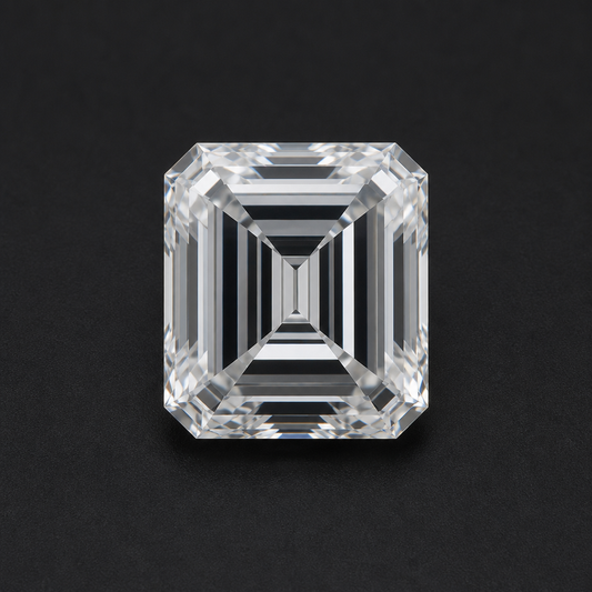 Loose emerald cut lab grown diamond