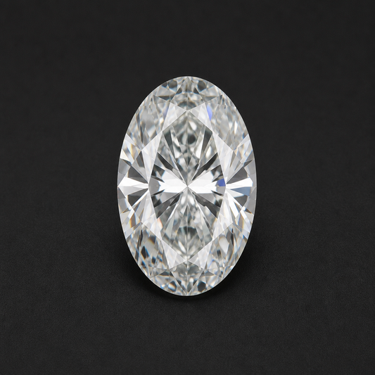 Loose oval natural diamond