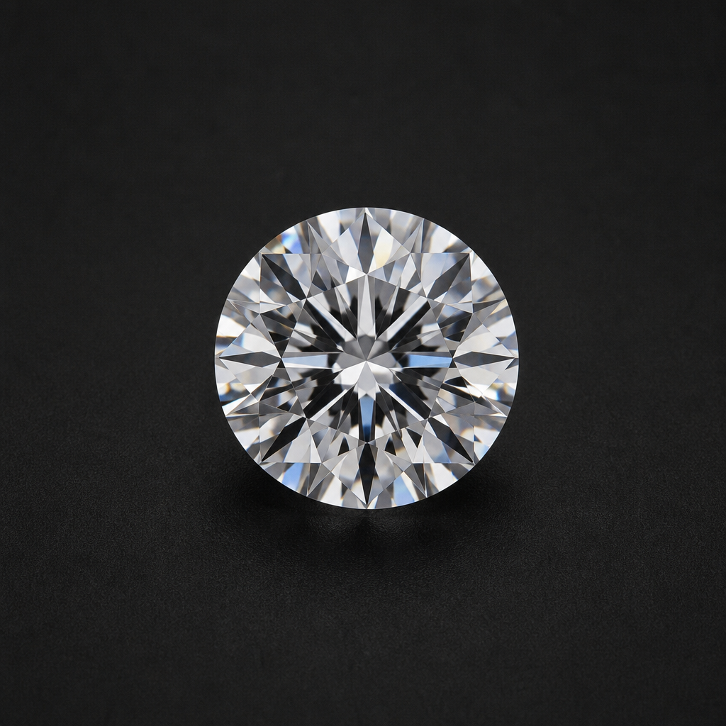 Loose round brilliant natural diamond