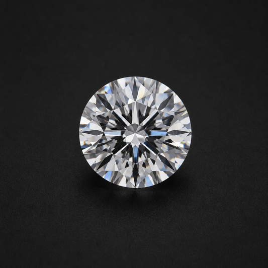 Loose round brilliant natural diamond