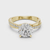 360 degree video of 2 CT round solitaire lab grown diamond engagement ring