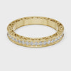 360 degree video of 0.5 CTW round filigree lab grown diamond eternity wedding band